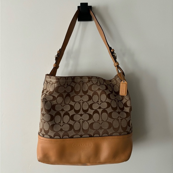 Coach Signature Hobo Shoulder Bag - Picture 7 of 12